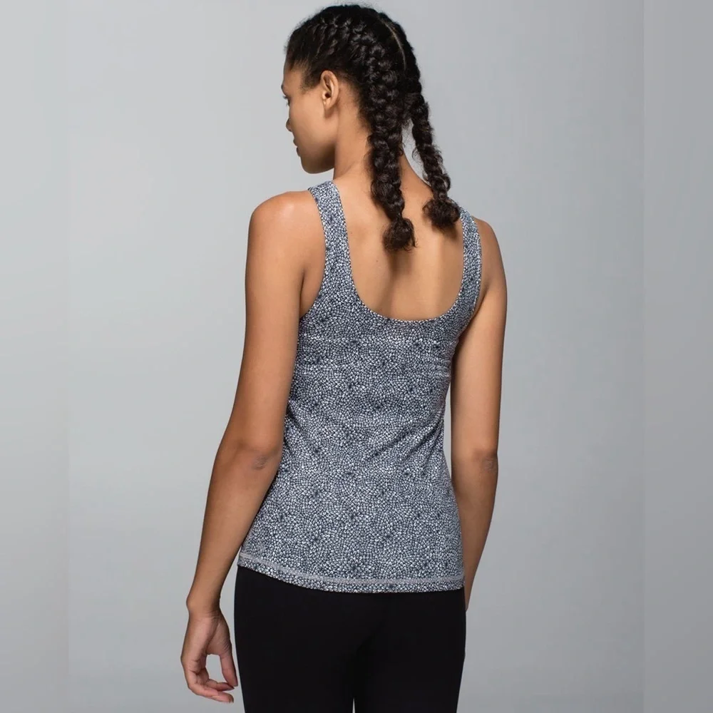 Lululemon Front Racer II in Plush Petal Black Ghost Size 8
